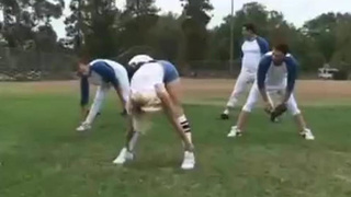Red-Hot Blond Gang-Fucked