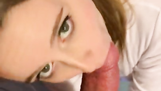 stepdaddy spunking on a cinnabon for baby to munch