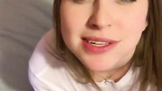 stepdaddy spunking on a cinnabon for baby to munch