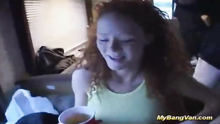 sandy-haired in extraordinary bangvan assfucking DOUBLE PENETRATION