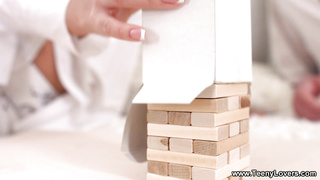 Molten nubile dark-haired with tats, Jeniffer Ripple is doing it with a fresh man and luving it