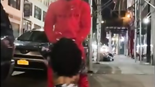 Black stud is boinking a sex-positive dark haired, Princess Rogue in a public place, all night long