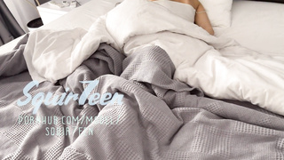 My greatest pal's wifey's cock-squeezing vag packed with my jism while he was at work - Squir7een