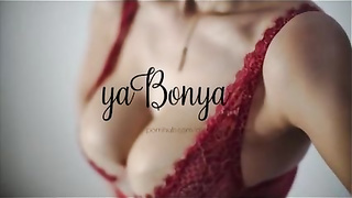 Kinky light-haired honey with gigantic, rock-hard boobs, Yabonya is getting rammed with a rock rock-hard bone