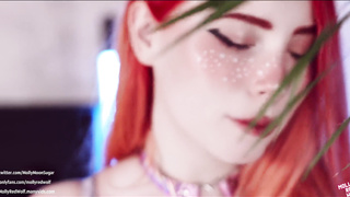 Attempt not to jizz on Ahegao damsel - MollyRedWolf