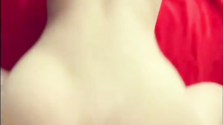 Whorey female is getting penetrated from the back and hoping to get a enormous internal cumshot