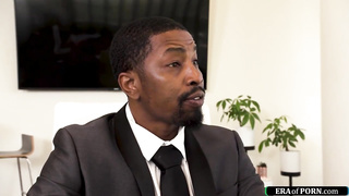 Secretary gets anal invasion humped by black chief