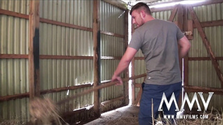 Faux boobed Chinese stunner boinking in the barn