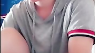 Dark-Haired with glasses is being a highly mischievous dame in front of a covert camera