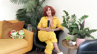 April Oneil is a crimson haired reporter who enjoys to use fuck-fest fucktoys while wanking