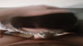 Wild Spanish brown-haired is dressed in a mask while throating her paramour's man rod nicer than his gf