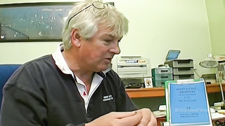 Jumpy ebony Brit fledgling porno audition