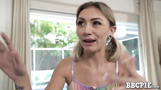 Chloe Temple is throating a enormous, black lollipop and getting it from the back scrotum deep