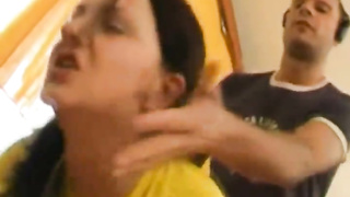 Dutch Brown-Haired Dressed In Knee High Socks Hump For Duo