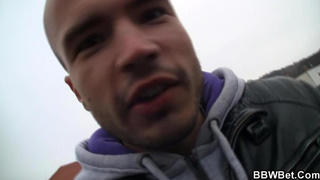 Can he score with monstrous jugs phat chick