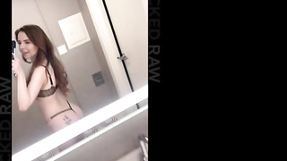 Alina is impatiently gargling a gigantic, black fuckpole as deep as she can, before getting penetrated