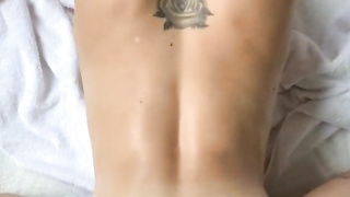 Early morning back shots out on our motel patio