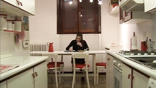 Expert brown-haired is frequently dressed in tights and high high-heeled slippers while railing a rock rock-hard bone