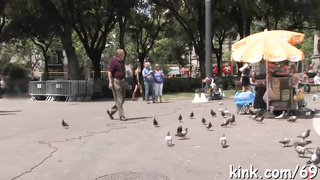 Huge-Titted prier used as romp gimp (Hookup Sub )