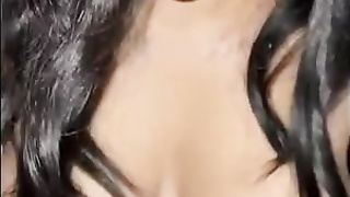 Spunky brown-haired with tats and humungous orbs is pleasuring a ultra-kinky boy late at night