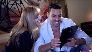 All All-Natural Salami Drainer Jillian Janson Gets Her Lil' Pinkish Cootchie Dicked!