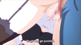 Enormous Jugged Librarian Ravages the Customer and Makes Him a Buttjob with her Massive Butt - Anime Porn