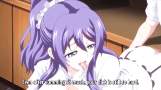 Enormous Jugged Librarian Ravages the Customer and Makes Him a Buttjob with her Massive Butt - Anime Porn