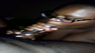 Ebony lady with meaty figure is fellating her paramours firm wood, before getting tucked with it