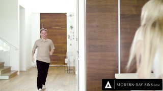 MODERN DAY SINS Lilly Bell Destroys Pornography Addicted BOYFRIEND s Ejaculation With STRENUOUS EDGING JIZZ GUZZLING (Joshua Lewis)