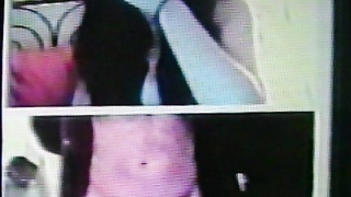 College girl is mesmorised by my strip show, then another naughty one loves it