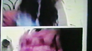 College girl is mesmorised by my strip show, then another naughty one loves it