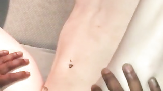 Ginger Mega-Bitch Tune drizzles for BIG BLACK COCK in car