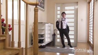 Stroked off by Thirsty Super Hot COUGAR Next Door