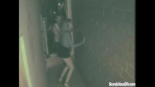 SCANDALOUSGFS - Duo Slurping and Smashing Labia at Back Mansion Caught on camera