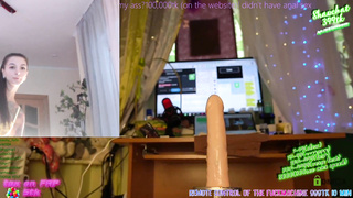 narrow twat of young inked college girl in braces is boinked on camera!woodman's audition is next step