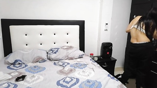 Tasty brown-haired is deep-throating her boyfrend's spunk-pump and slurping his arse before getting boned rock hard great