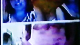 2 brunette College girls, then 2 blondes love my strip show