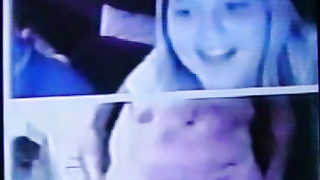 2 brunette College girls, then 2 blondes love my strip show