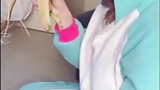 XoHannaJoy is posing and taunting in front of the camera in softcore undergarments or bare