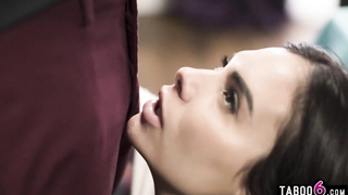 Cuckold accountant hubby in a love triangle with a customer and his wifey (Violet Starr, Rachael Cavalli)