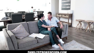 Medical Schoolgirl Alex Coal Tears Up in the Sofa (Quinton James)