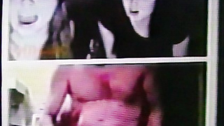 2 naughty College girls see my strip show, then 2 more do