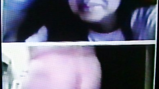 2 brunette College girls delighted by my bare ass (+ sound )