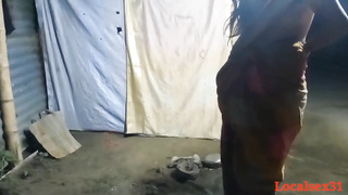 Trampy, Indian girl is getting boned from the back, while her hubby is out of town