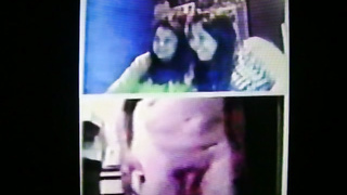 2 brunette College girls dirty delight for my flash