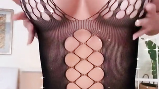 Dancing and dirty dancing in black bodystockings