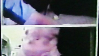 College girl's delighted facial reactions to my strip show