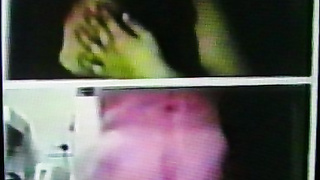 College girl's delighted facial reactions to my strip show