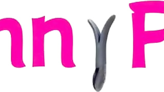 Rosy haired woman is throating various orgy playthings in front of the camera, just for joy