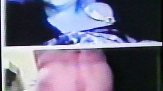 Blue haired College girl likes my strip show